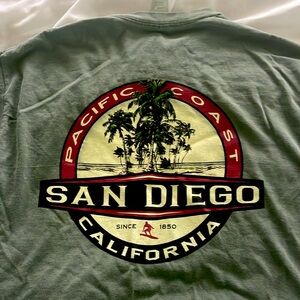 Pacific Coast San Diego Army Green T Shirt